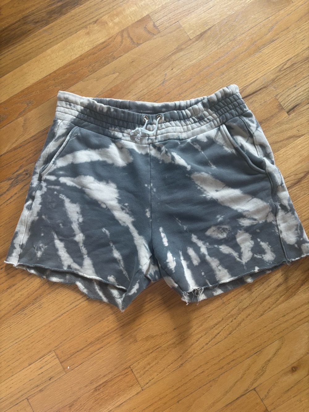 LES TIEN Tie Dye Shorts Luxury Loungewear Made in USA